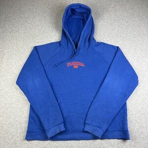 VTG Nike Florida Gators Hoodie Youth XL 16-18 Center Swoosh NCAA Blue Sweatshirt